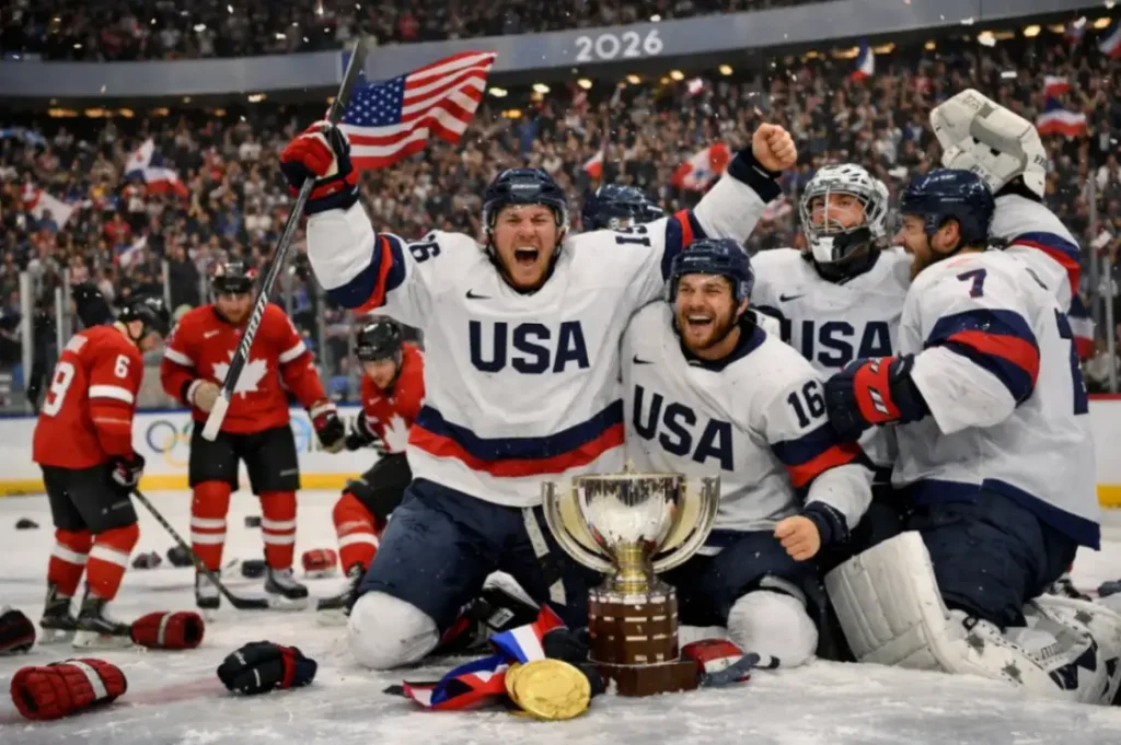 Финал хоккея Олимпиада 2026 США победили Канаду